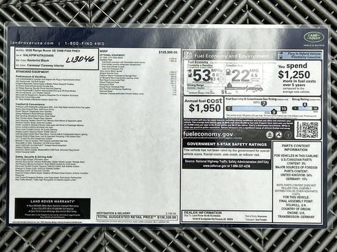 New 2026 Land Rover Range Rover SE image 9