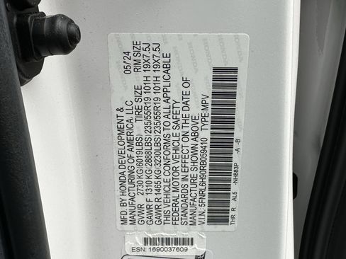 Certified 2024 Honda Odyssey Elite image 39