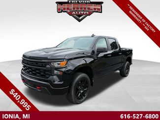 Used 2024 Chevrolet Silverado 1500 Custom Trail Boss w/ LPO, Dark Essentials Package AWD/4WD 360° Tour