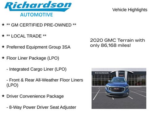 Used 2020 GMC Terrain SLE w/ Driver Convenience Package FWD image 11