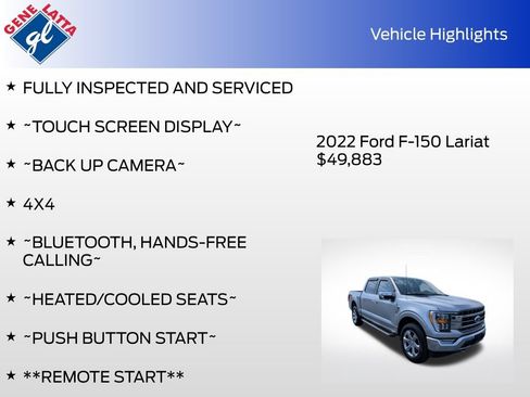 Certified 2022 Ford F150 Lariat w/ Max Trailer Tow Package AWD/4WD image 33