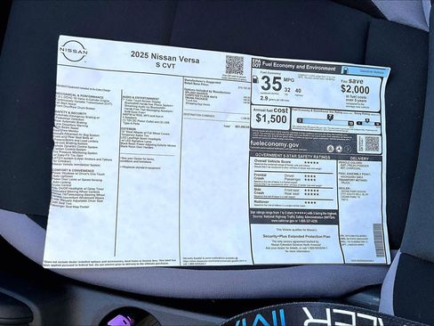 New 2025 Nissan Versa S image 21