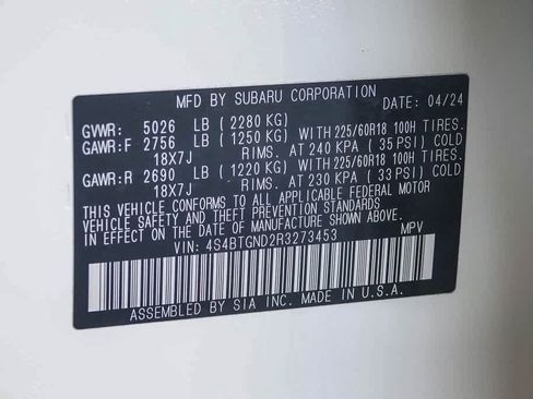 Used 2024 Subaru Outback Limited XT image 27