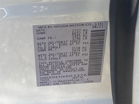 New 2026 Nissan Frontier PRO-4X w/ Pro-4x Convenience Package image 20