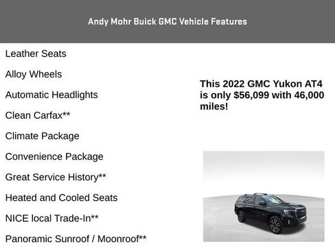 Used 2022 GMC Yukon AT4 w/ Max Trailering Package image 8