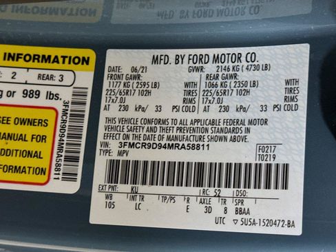 Used 2021 Ford Bronco Sport Badlands AWD/4WD image 27