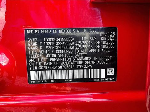 Used 2025 Honda HR-V Sport image 35