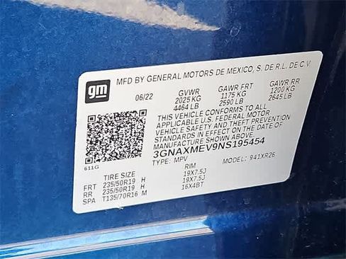 Used 2022 Chevrolet Equinox RS w/ RS Leather Package image 40