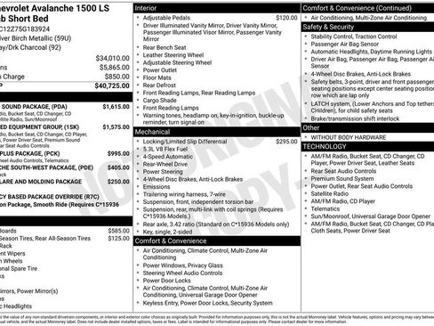 Used 2005 Chevrolet Avalanche LS w/ Sun And Sound Package RWD image 4