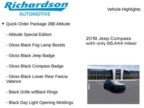 Used 2018 Jeep Compass Altitude w/ Popular Equipment Group image 11