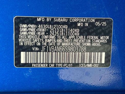 New 2025 Subaru WRX Limited image 11