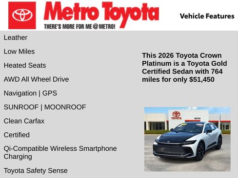 Certified 2026 Toyota Crown Platinum AWD/4WD image 6