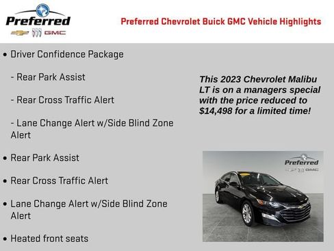 Used 2023 Chevrolet Malibu LT w/ Driver Confidence Package FWD image 2