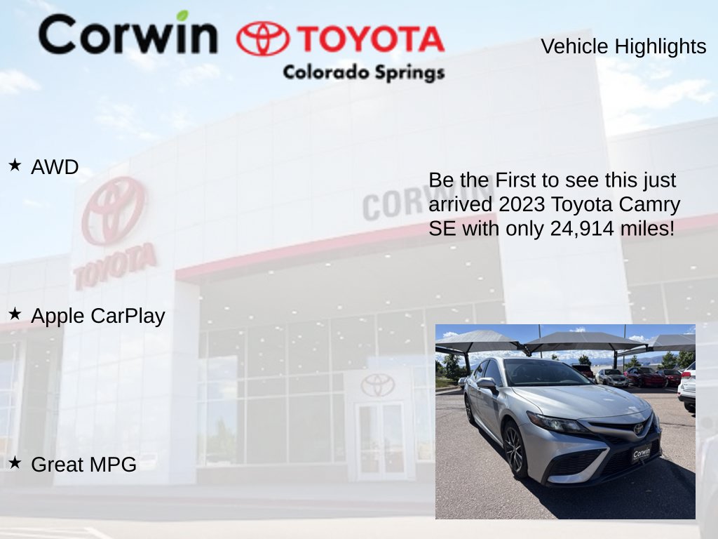 Used 2023 Toyota Camry SE AWD/4WD image 4
