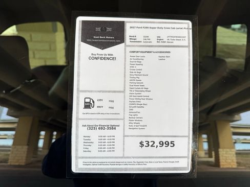 Used 2017 Ford F250 Lariat w/ Chrome Package image 33