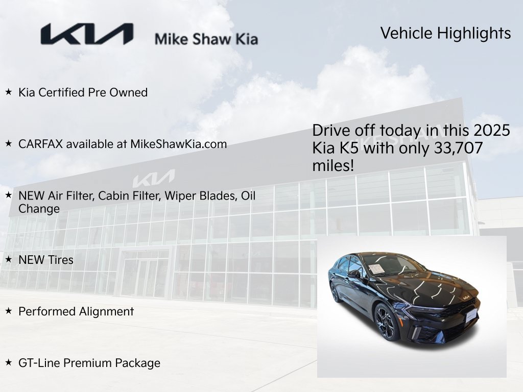 Certified 2025 Kia K5 GT-Line w/ GT-Line Premium Package FWD image 9