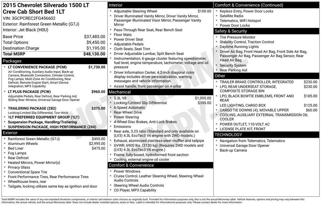 Used 2015 Chevrolet Silverado 1500 LT w/ LT Convenience Package RWD image 6