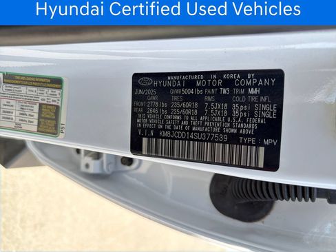 Certified 2025 Hyundai Tucson SEL AWD/4WD image 32