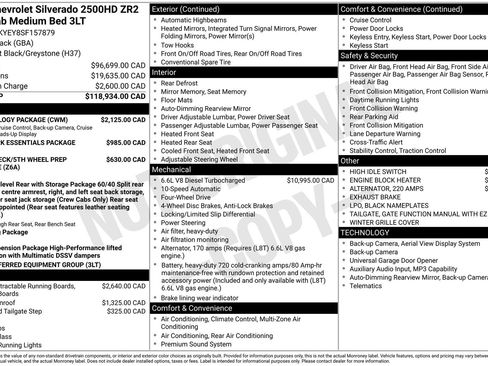 Used 2025 Chevrolet Silverado 2500 ZR2 w/ Technology Package AWD/4WD image 35