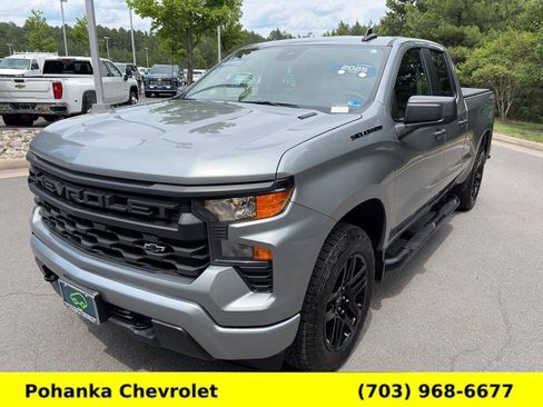 Certified 2025 Chevrolet Silverado 1500 Custom w/ Turbomax Blackout Package AWD/4WD image 3