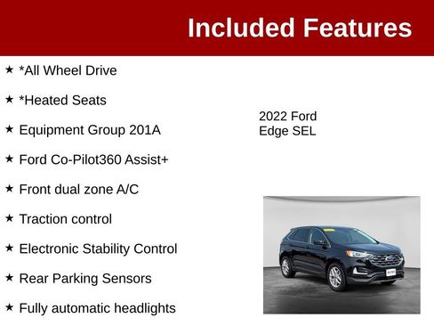Used 2022 Ford Edge SEL AWD/4WD image 3