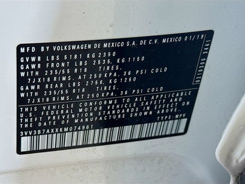 Used 2019 Volkswagen Tiguan SEL FWD image 42