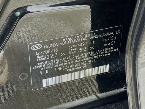 Used 2016 Hyundai Sonata Sport w/ Option Group 1V image 30