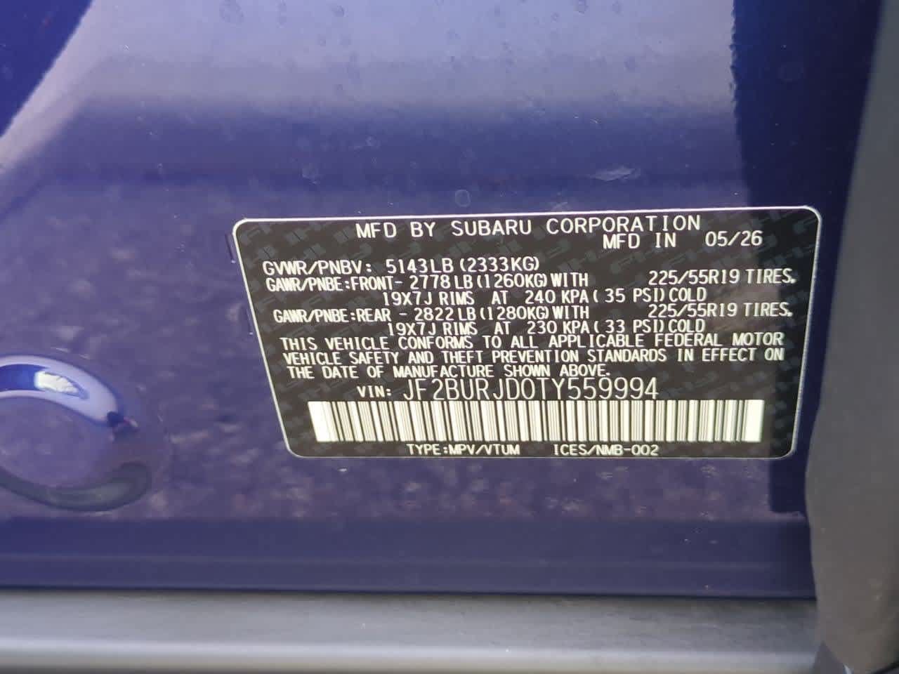 New 2026 Subaru Outback Touring XT AWD/4WD image 35