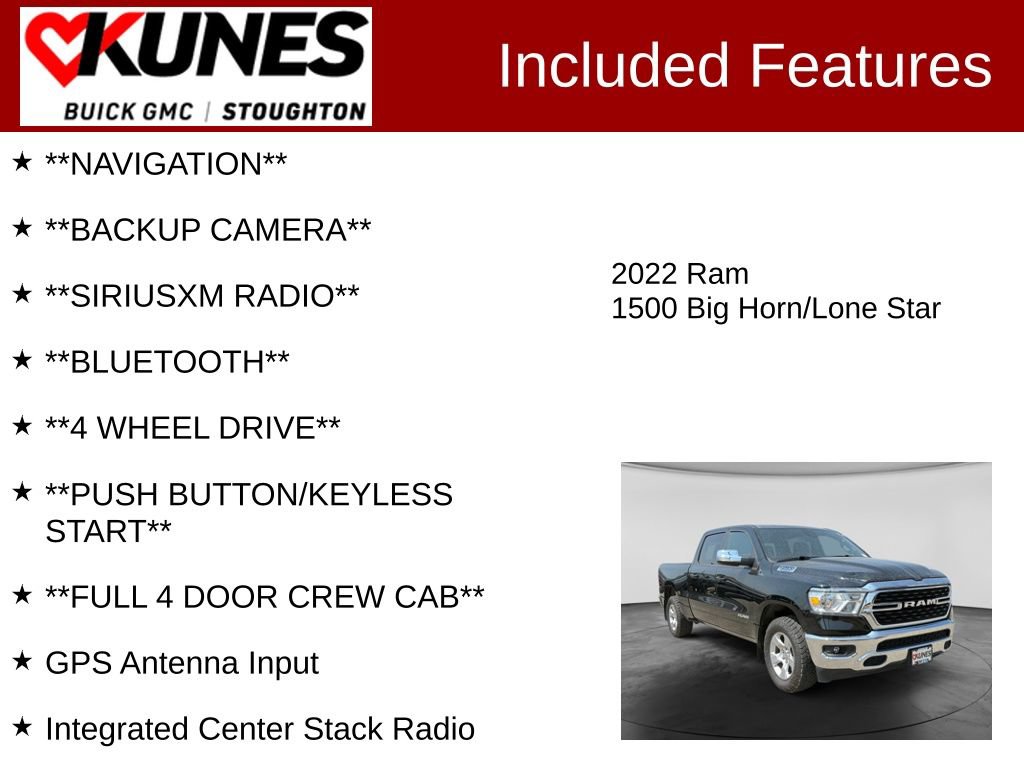 Used 2022 RAM 1500 Big Horn AWD/4WD image 2