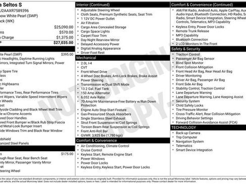 Certified 2024 Kia Seltos S FWD image 48