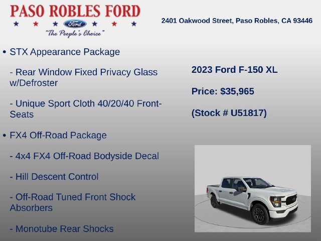 Used 2023 Ford F150 XL w/ STX Appearance Package AWD/4WD image 12