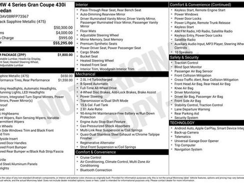 Certified 2024 BMW 430i Gran Coupe xDrive w/ Premium Package image 21