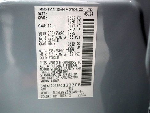 Used 2024 Nissan Murano Platinum w/ Cargo Package image 70