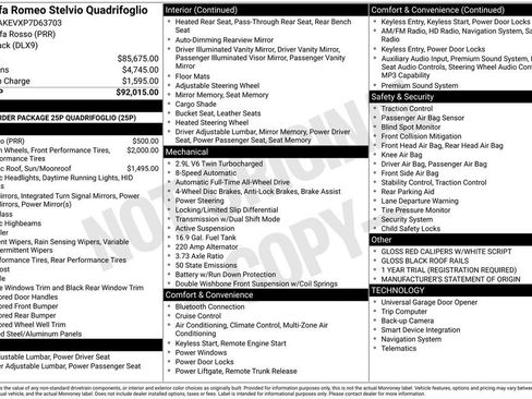 Used 2023 Alfa Romeo Stelvio Quadrifoglio image 32