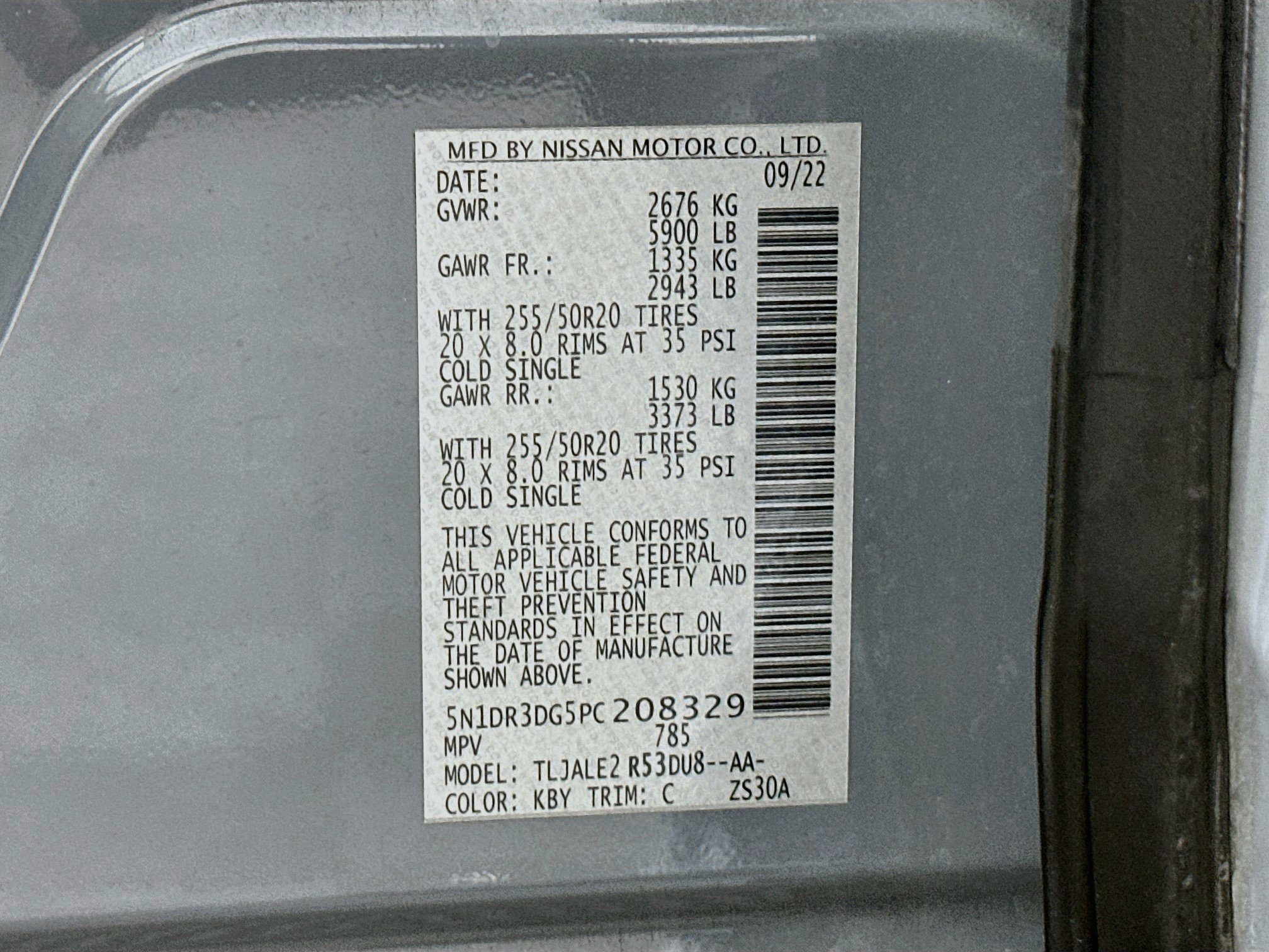 Used 2023 Nissan Pathfinder Platinum w/ Cargo Package FWD image 12