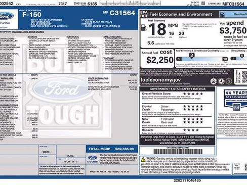 Used 2021 Ford F150 Tremor w/ Equipment Group 402A High AWD/4WD image 9
