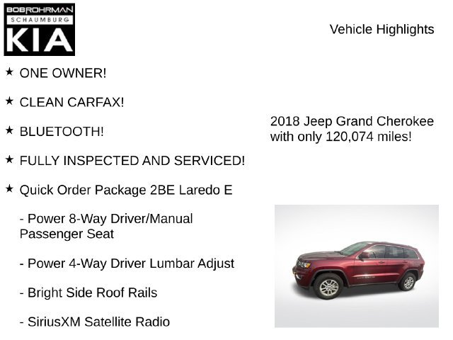 Used 2018 Jeep Grand Cherokee Laredo AWD/4WD image 7