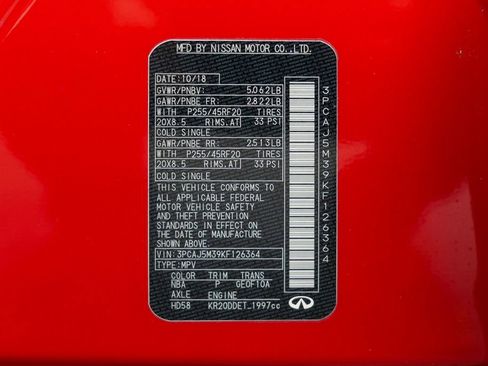 Used 2019 INFINITI QX50 Essential w/ Sensory Package image 62