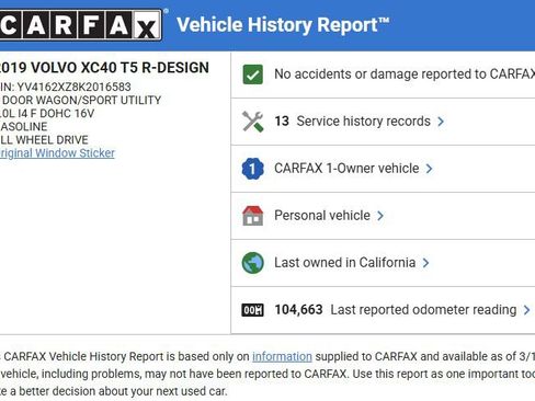 Used 2019 Volvo XC40 T5 R-Design image 2