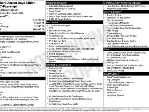 Used 2024 Subaru Ascent Onyx Edition Limited image 6