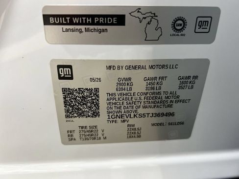 New 2026 Chevrolet Traverse RS w/ LPO, Floor Liner Package AWD/4WD image 30