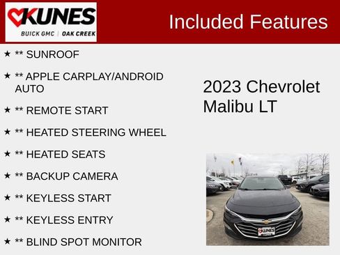Used 2023 Chevrolet Malibu LT w/ Driver Confidence Package image 2
