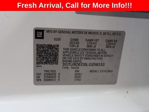 Certified 2020 GMC Sierra 1500 SLT w/ SLT Premium Package AWD/4WD image 53