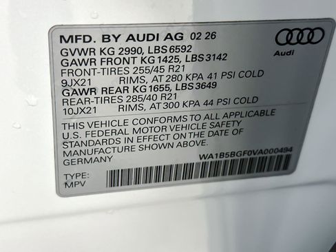 New 2027 Audi SQ6 e-tron Premium Plus AWD/4WD image 27