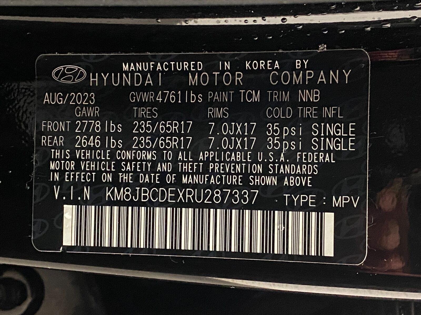Certified 2024 Hyundai Tucson SEL AWD/4WD image 33
