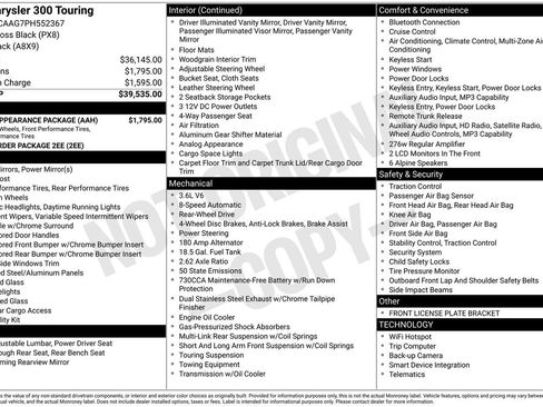 Used 2023 Chrysler 300 Touring w/ Sport Appearance Package image 30