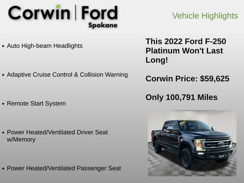 Used 2022 Ford F250 Platinum w/ Tremor Off-Road Package image 18