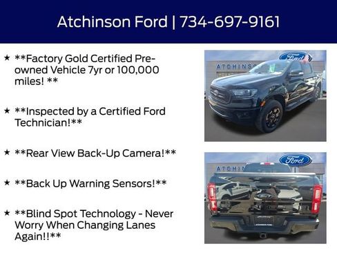 Certified 2021 Ford Ranger Lariat w/ Equipment Group 501A High AWD/4WD image 5