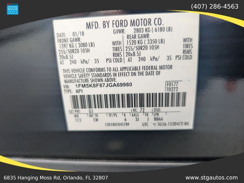 Used 2018 Ford Explorer Limited AWD/4WD image 36
