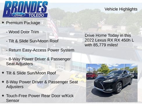 Used 2022 Lexus RX 450hL AWD w/ Premium Package image 5